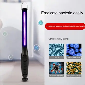 

40 LEDs Disinfection Lamp Sterilization 99.9% UV Sterilizer portable Ultraviolet Germicidal light USB rechargeable UV Lamp