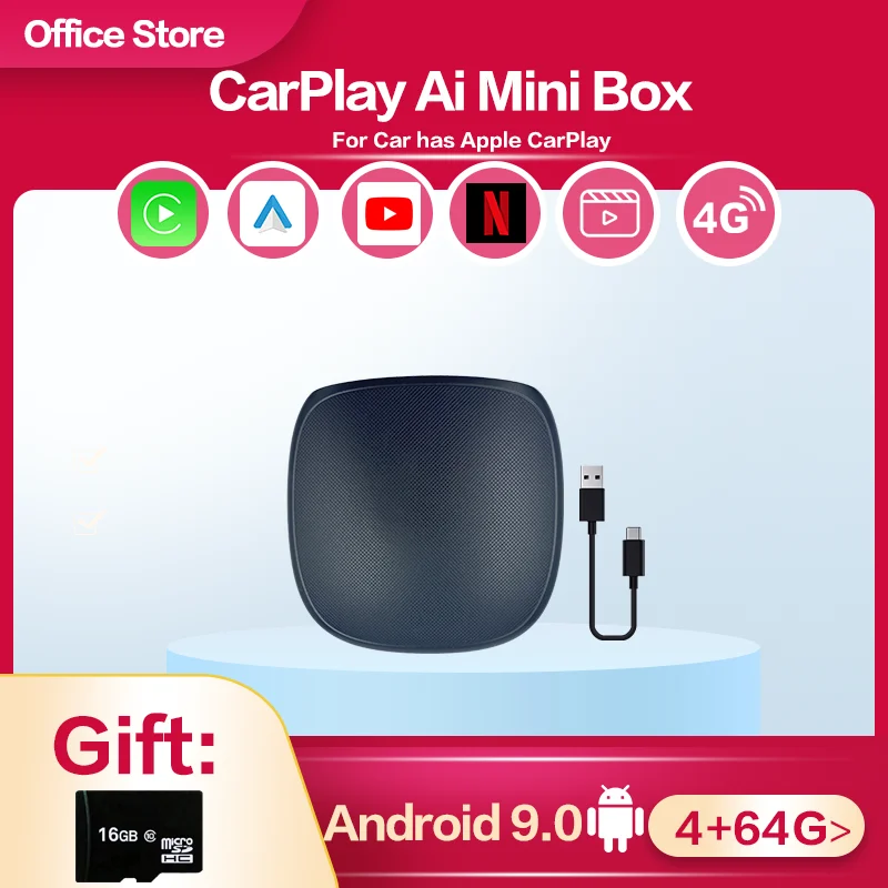 Carplay Dongle bezprzewodowy Android auto Carplay Mini Ai Box UX999 GPS