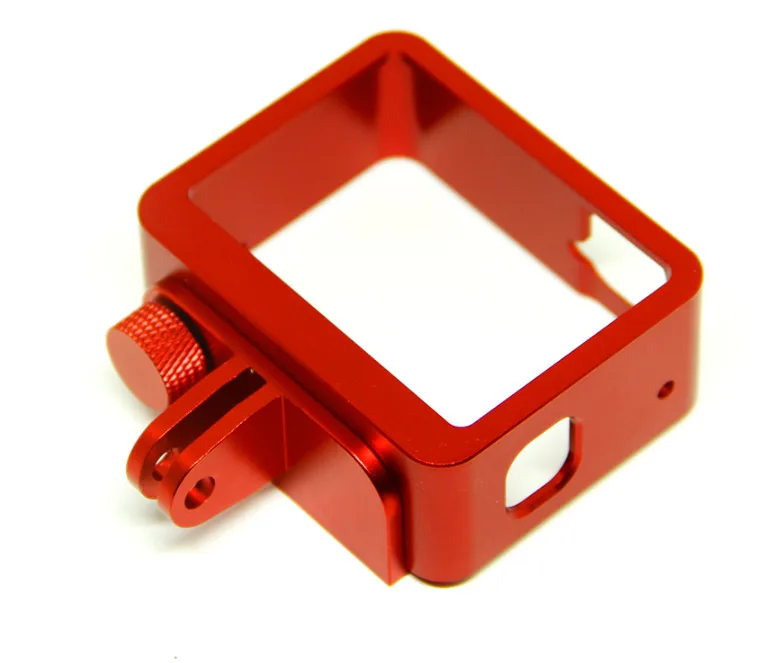 Red CNC защитный чехол Скелет рамка Крышка боковая задняя крышка Открытие для GoPro Hero 5 6 7 go pro Аксессуары - Цвет: Red