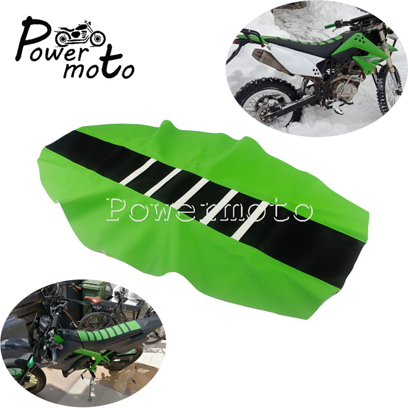 Funda Universal acanalada asiento de moto, almohadilla de goma modificada para asiento Motocross, para Kawasaki KLX KXF, KLR KX KX F 65 85 100 250 450 650 110|Cubiertas y molduras ornamentales| - AliExpress