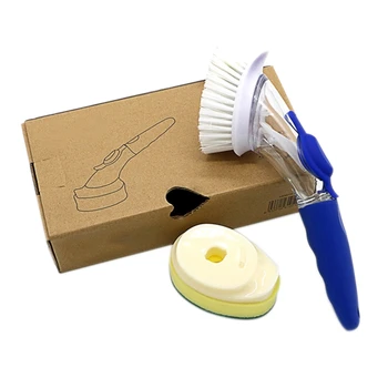 

Soap Dispensing Dish Brush Kitchen Brush for Sink Dish Pot Pan Cleaning with Sponge Replacement Refill