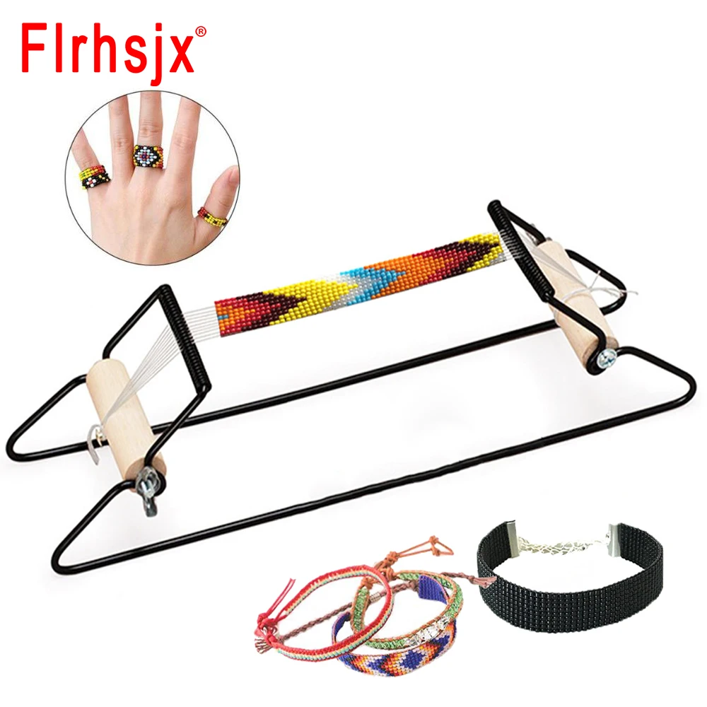 Weaving Beading Loom Easy-to-Use DIY Tool with Elastic Band Charm Czech  Glass Beads Needle for Bracelet Necklace Jewelry Makinng - AliExpress