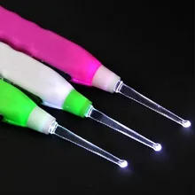 СВЕТОДИОДНЫЙ Прибор для чистки ушей, Ушная кюрета, инструмент для чистки ушей EY669