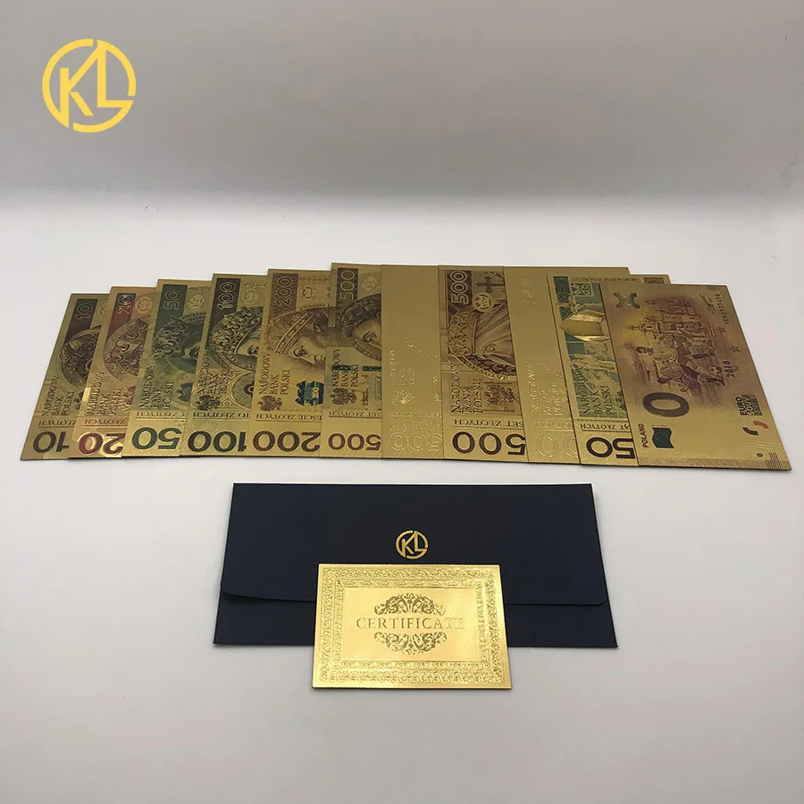 Горячая невыпущенных 1994 Edition Польша валюта предназначена цветные 24K с позолотой