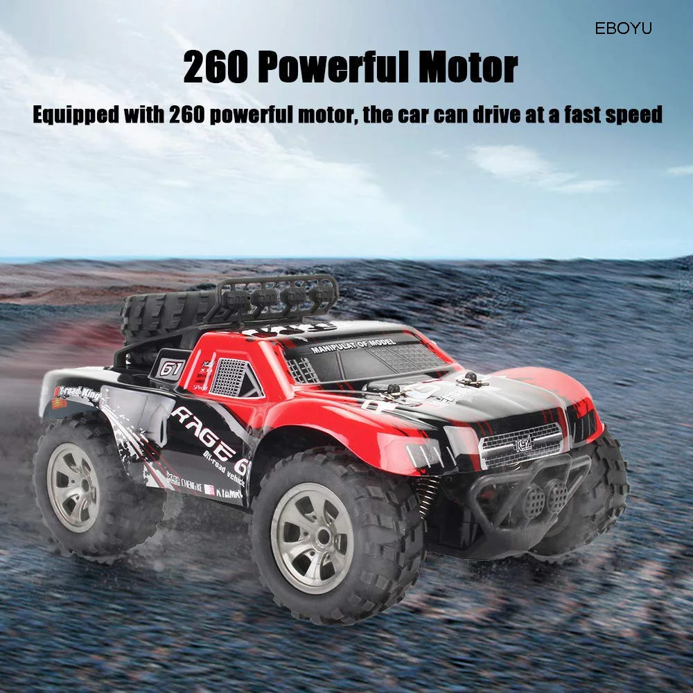 EBOYU 1885A RC автомобиль 2,4 GHz 1/18 2WD большое колесо внедорожный пульт дистанционного управления грузовик King RTR для детей начинающих