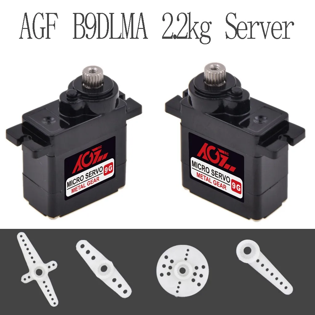 AGF B9DLMA 2 кг имитация 9g сервопривод для радиоуправляемого автомобиля дрона