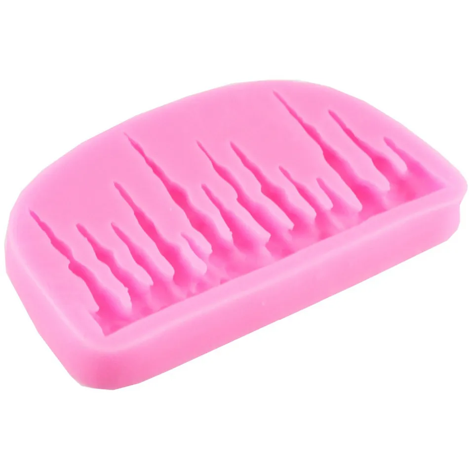 TTLIFE Frozen Ice Cone Christmas Cake Border Silicone Mold Fondant Cake Decorations Chocolate Cookie Mould Dessert Decorators