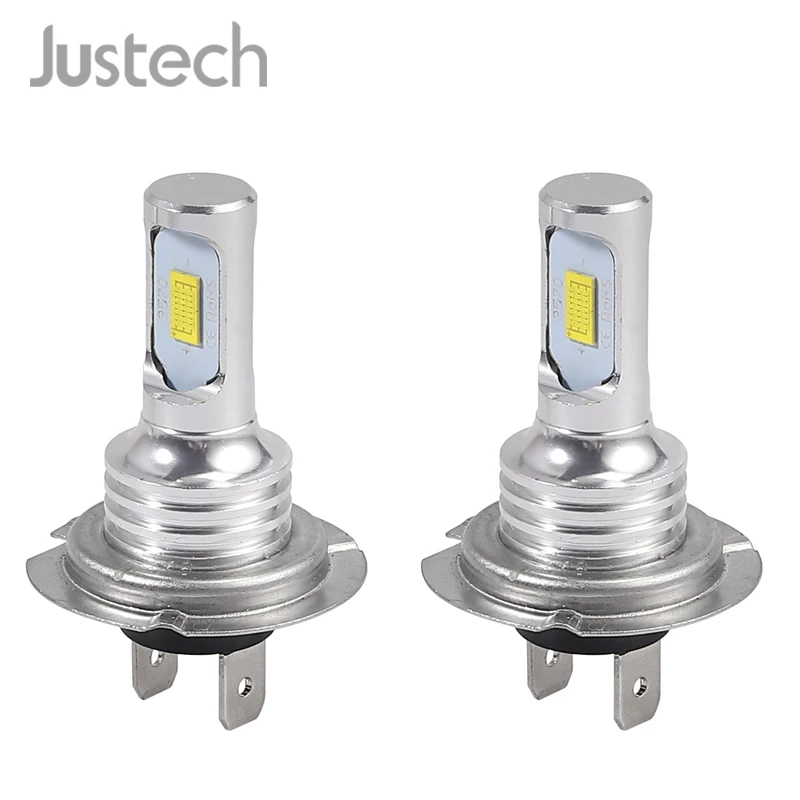 Justech H7 42 светодиодный головной светильник Светильник лампы туман светильник дальний и ближний свет 35 Вт 4000LM 6000 К белый штекер бег светильник s лампы 12V 24V