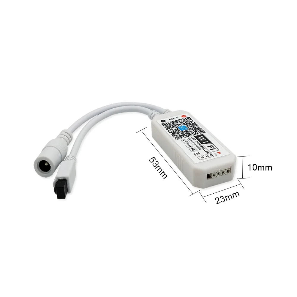 DC12-28V мини wifi RGB/RGBW светодиодный контроллер полосы музыкальный светодиодный пульт управления Amazon Alexa Google Home телефон для полосы Llight