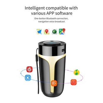 

QC3.0 Fast Charge Car Charger Bluetooth Wireless Hands-free MP3 Player FM Transmitter Air Purification Aromatherapy Humidifier