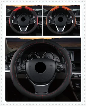 

auto steering wheel cover 38CM car auto interior accessories for Subaru VIZIV-2 Hybrid Exiga Tribeca G4e B9 R1 Pleo