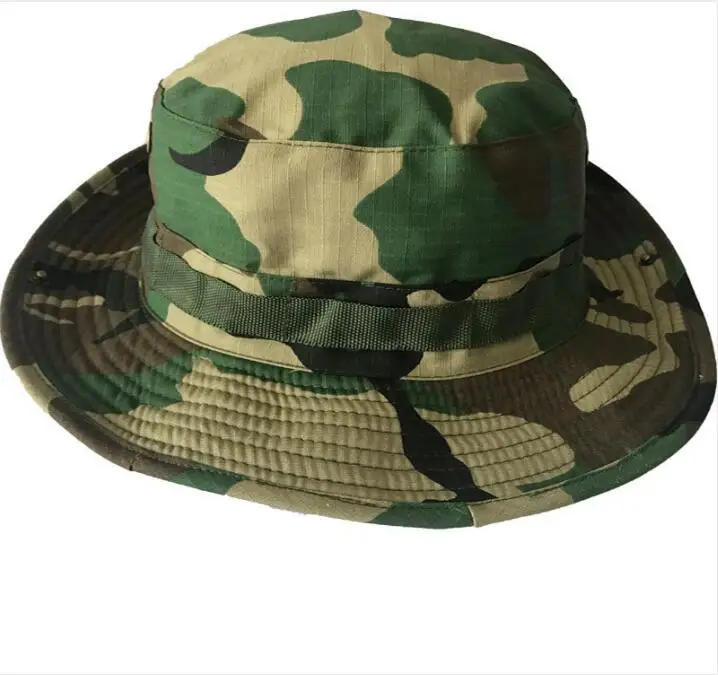 Армейская военная шапка тактическая камуфляжная шляпа для пеших прогулок кемпинга охоты рыбалки повседневная мужская и женская кепка-козырек Benni cap s - Цвет: Jungle Camouflage