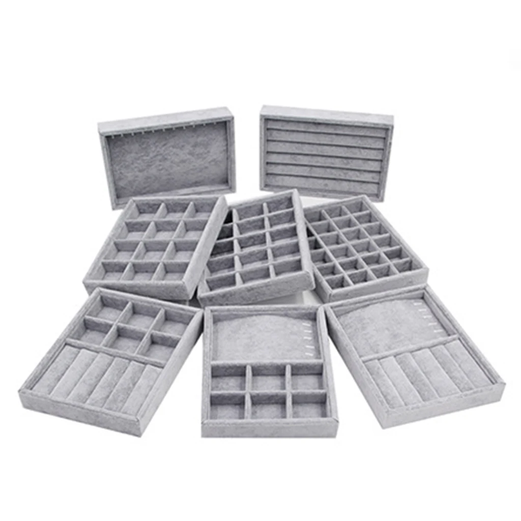 Jewelry Tray Drawer Insert Display Show Case Organizer for Necklace Bracelet