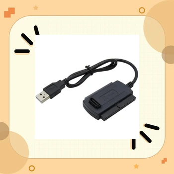 

3-in-1 USB 2.0 Cable Adapter USB To 2.5/3.5/5.25inch SATA IDE High Speed 480Mb/s Adapters