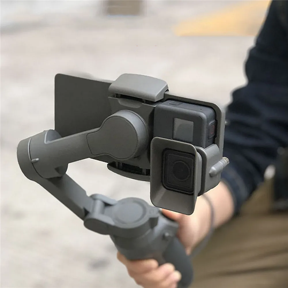 Handheld Camera Mount Holder Adapter For Dji Osmo Mobile 3 To For Gopro 5 6 7 Camera Gimbal Stabilizer Accessories Sports Camcorder Cases Aliexpress