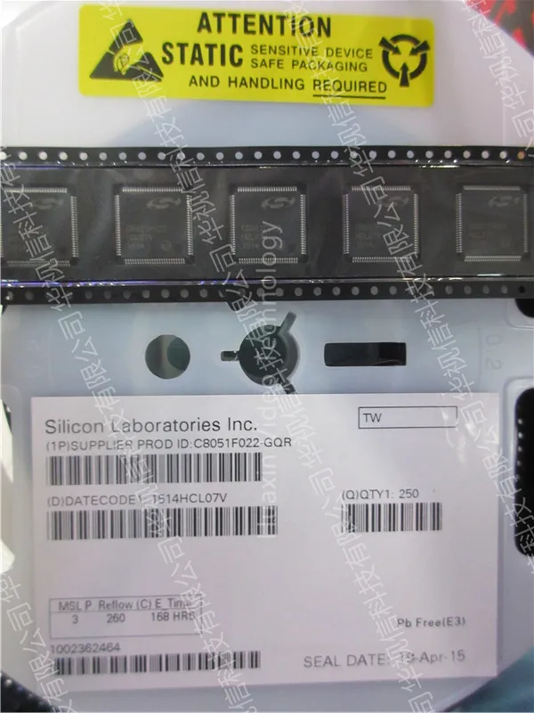 C8051F022-GQR 8-разрядные микроконтроллеры-MCU 64KB, 10ADC, 100Pin MCU чип