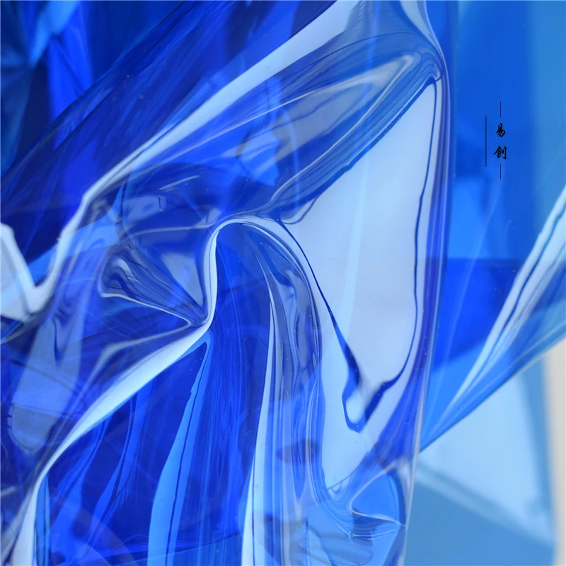 Blueполупрозрачный лазерный цвет интриги водонепроницаемый ТПУ ветровка конверт