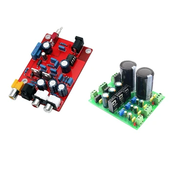 

1 Pcs Hifi Tda1543 + Cs8412 Dac o Decoder Board & 1 Pcs LM317 LM337 Rectifier Regulator Filter Power Module