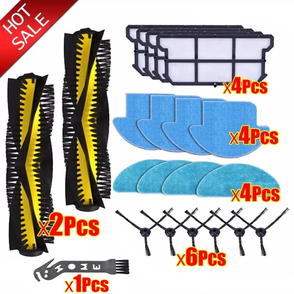 

For ILIFE V7SPro V7s V7sPlus V7 Robot Vacuum Cleaner Parts Roller Brush Main Brush Side Brush Mop Cloth Filter HEPA Accessories