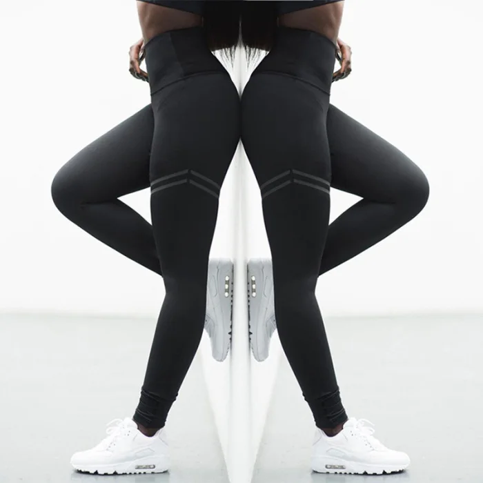 Женские Эластичные антицеллюлитные штаны для йоги с высокой талией, компрессионные тонкие спортивные Бесшовные Спортивные Леггинсы для бега с контролем живота FDX99