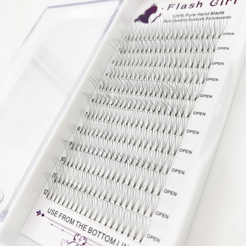 

Flash Girl Eyelash Extension 3D-5D 8-15mm Mix Premade Volume Fans Eyelash Extensions Individual Lashes Makeup Tool