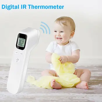 

IR Thermometer Non-Touch Digital Infrared Forehead Thermometer for Adults and Children Babies Body Measurement（without Battery）