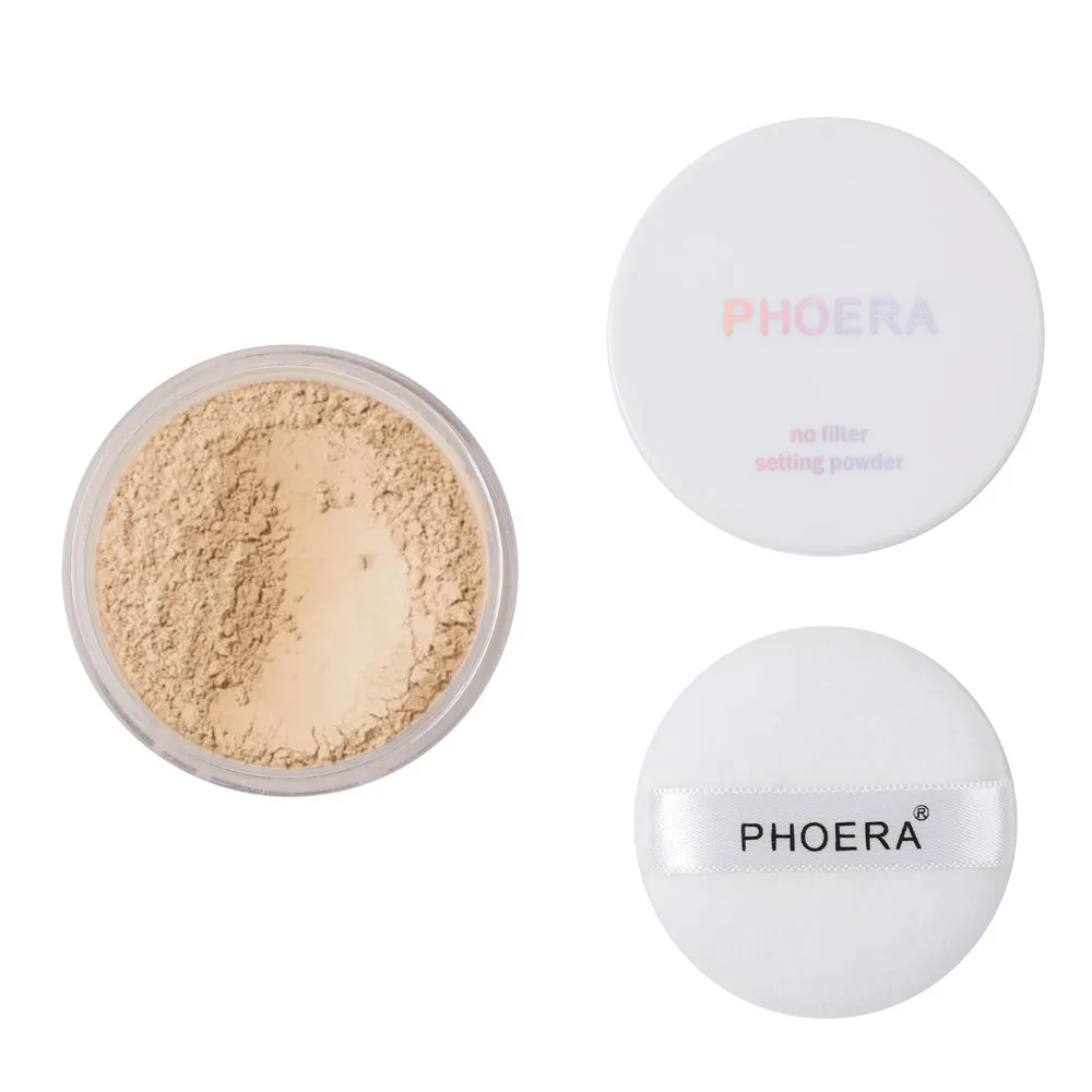 Hot Fashion Powder PHOERA Loose Face Powder Matte Oil Control Translucent Smooth Foundation Makeup Powder Beauty Drop Shipping