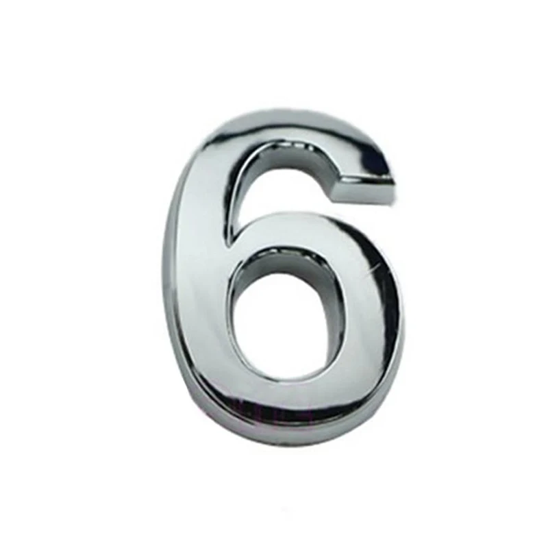 House Number Signs 3D Digits 0-9 House Number Sign Self Adhesive Address Digit Sticker Plate Numeral Door Plaque For Home Hotel Decor door signs house numbers number plate house wall plaques