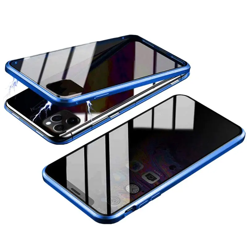 Для iPhone 11 Pro MAX анти-писк чехол для телефона Магнитная Адсорбция двустороннее стекло все включено крышка