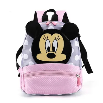 

New Fashion Cartoon Children School Bag Mickey Bags Kindergarten Class Backpack First Grade Boys Girls Baby Schoolbag