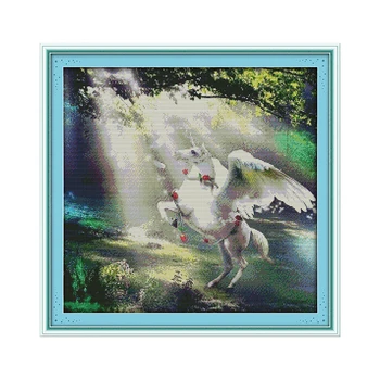 

Joy Sunday The keeper of the Forest CORSS-STITCHSet Hand made DIY Embroidery Kits for Home Decor and Surprise Gift