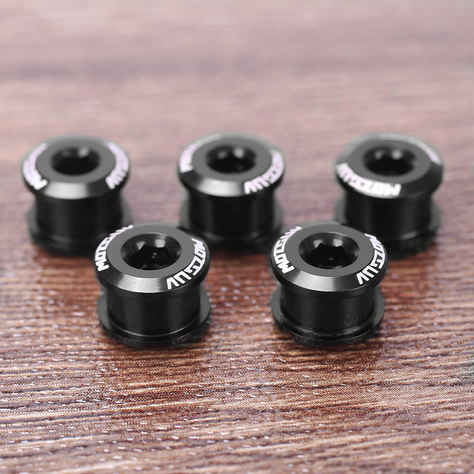 5Pcs MTB Bicycle Chainring Bolt Single Chainwheel Screws Alloy 7075 4.9mm/6.4mm Road Cycling Bike Disc Screws for Crankset Parts