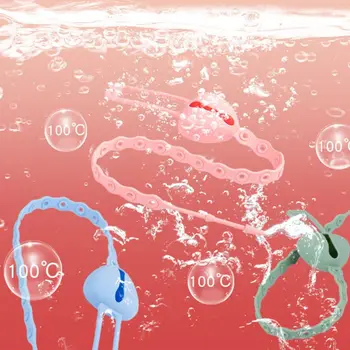 

Silicone Baby Teether Holder Newborn Pacifier Chain Child Infants Teething Toy