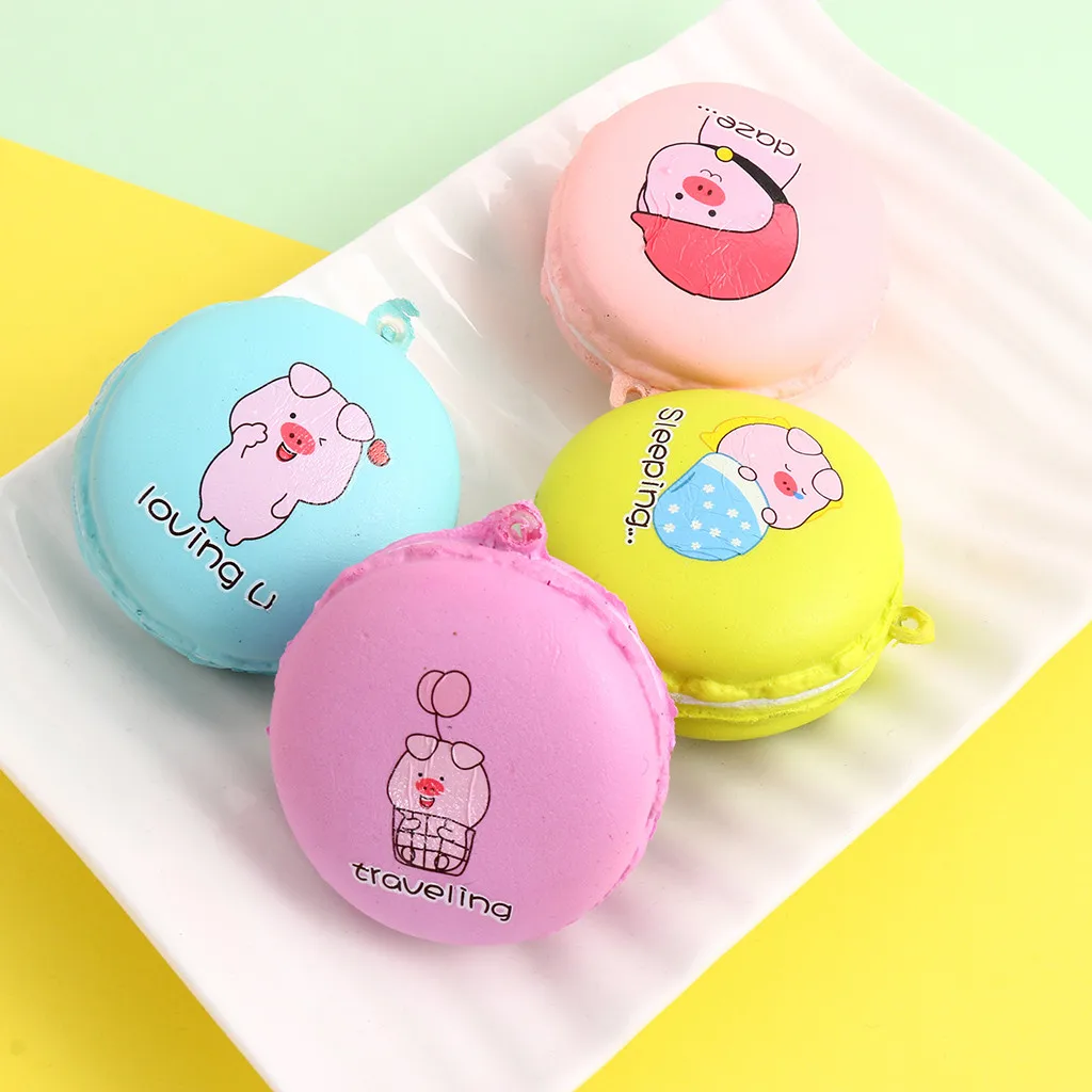 4 шт. мультяшная Подвеска со свиньей мягкостью медленно поднимающийся хлеб