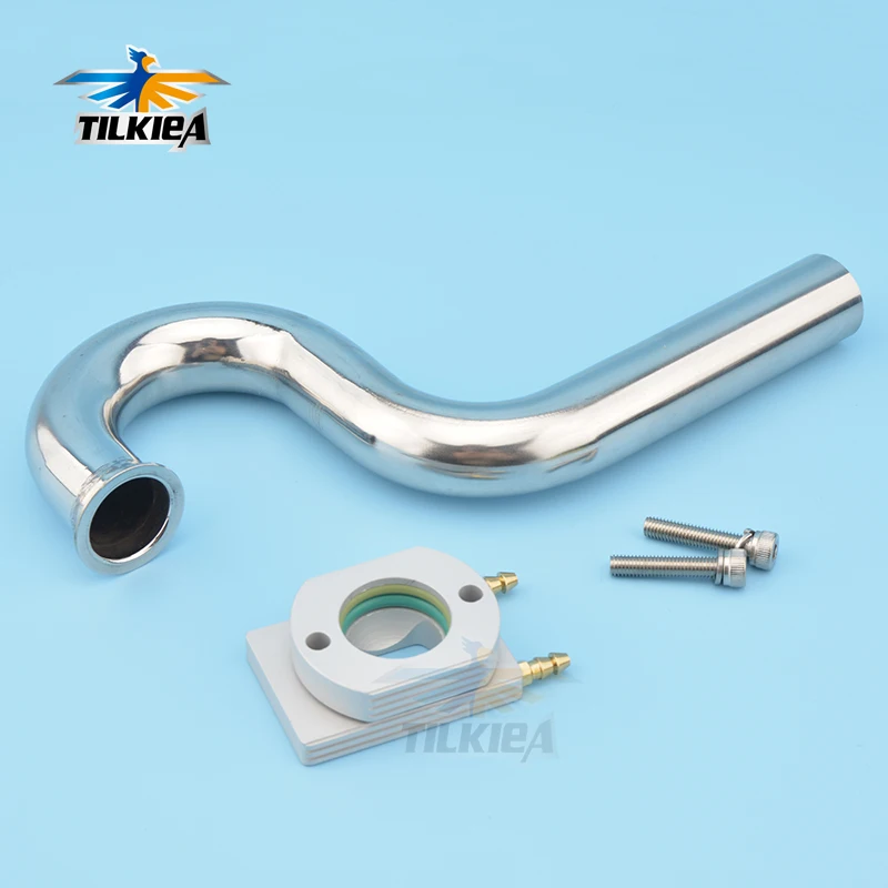 Wrap to center WTC header 22mm 7/8'' and flange for gas Zenoah marine engine rc boat | Игрушки и хобби