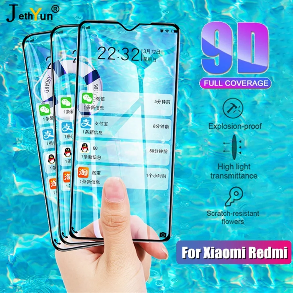 3 шт. защитное закаленное стекло для Xiaomi Redmi 9 9A 10X Pro 4G 1 5 8 Max полное покрытие защита