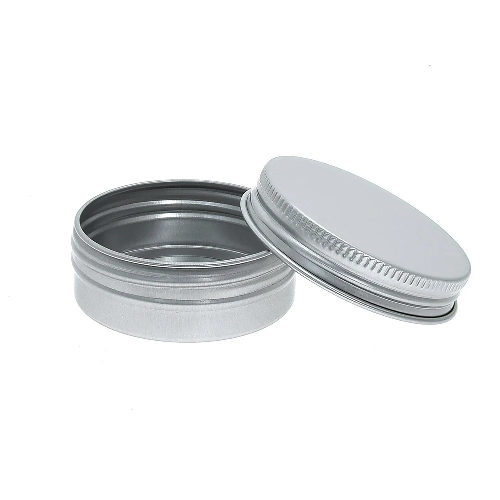 50ml 40 шт. Мини Путешествия Stoarge Jar винтовой крышкой мини пустой косметический горшок кремы для хранения бутылки алюминий может круглый жестяной контейнер - Цвет: 50ml