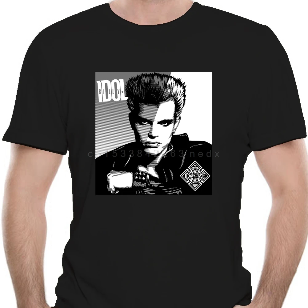 Maglietta Da Uomo Billy Idol Punk Fruit Of The Loom