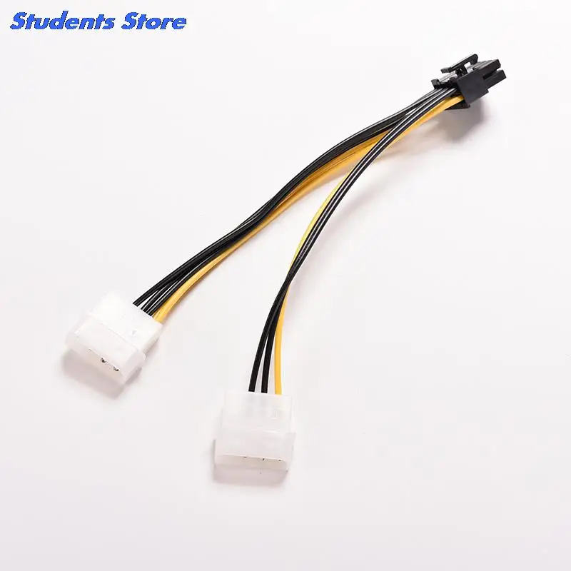 JETTING 16 см 8 Pin PCI Express Male To Dual LP4 4Pin Molex IDE PCI-E Графический кабель питания для