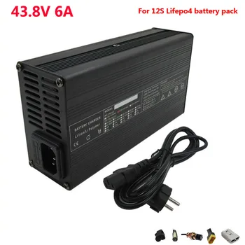 

300W 43.8V 6A LiFePO4 battery Charger 36V 6A smart charger XLRM Port with aluminum case Used for 12S 36V LiFePO4 ebike battery