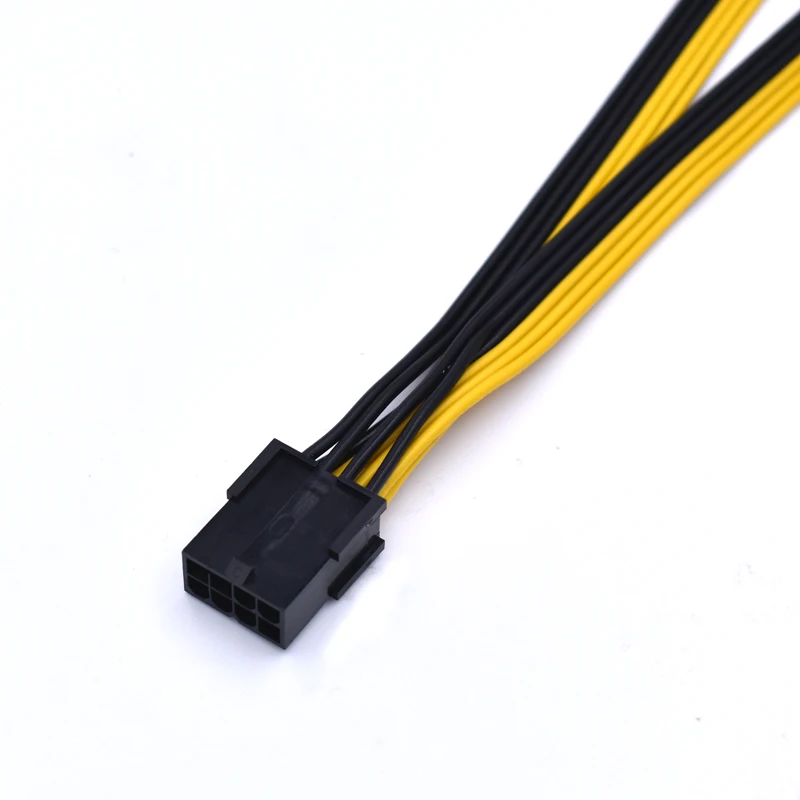 20 см PCI Express 8 Pin гнездо к двойному GPU 8Pin ( 6 + 2 )Pin сплиттер папа удлинитель питания|8 pin