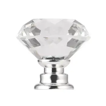 

Light Weight 30mm Diamond Crystal Glass Alloy Door Drawer Manual Handle Bar Cabinet Wardrobe Pull Handle Knobs