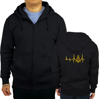 

Spring and autumn style Fashion hoodies Masonic Heartbeat Freemason hoodie Elegant Funny jacket sbz8200