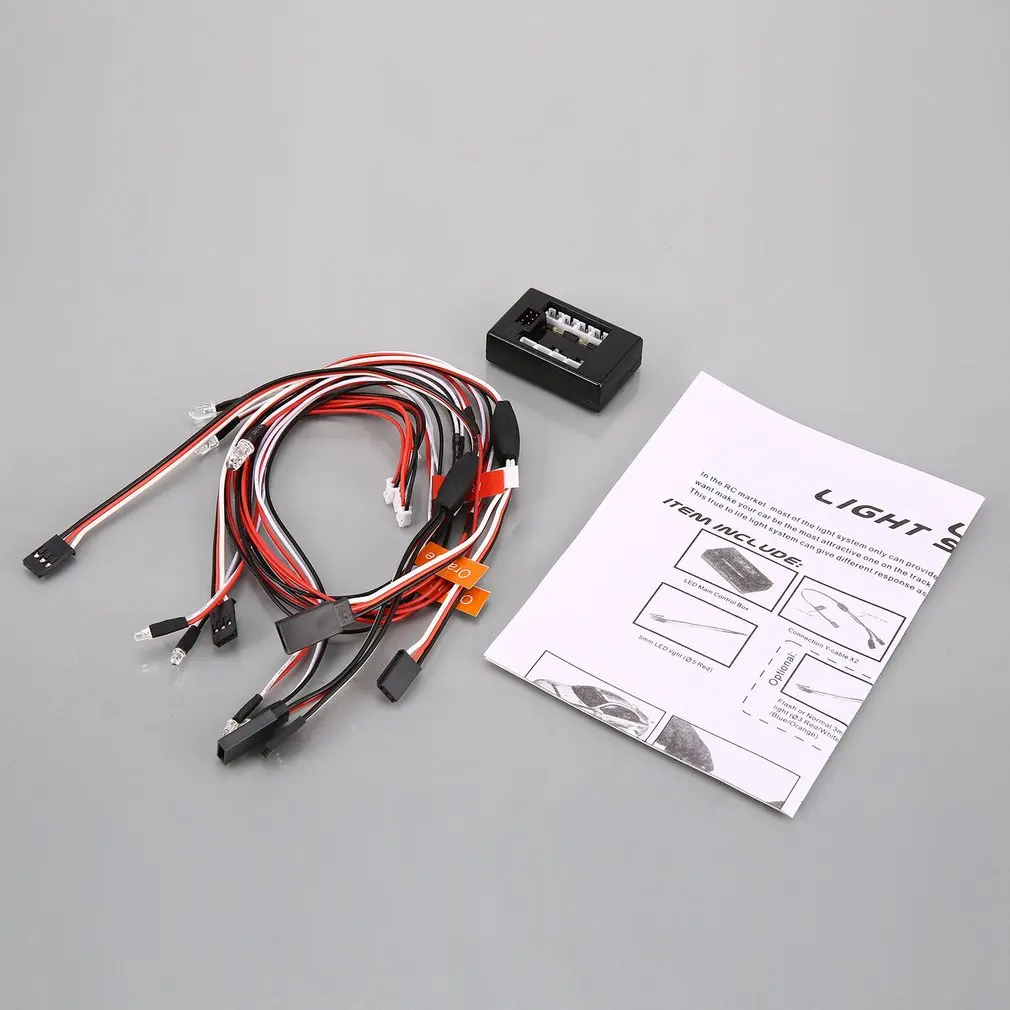 

6.0V 100mA Controlled / Simulated And Flashing Head Lamp Light System For 1/10 RC Scale Drift Vehicle Accessory