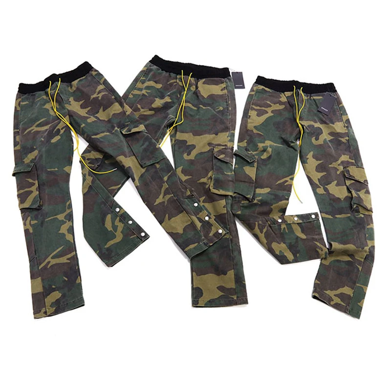 rhude camo pants