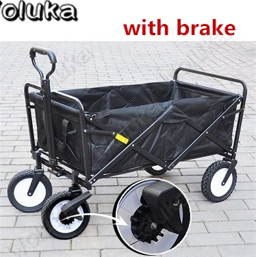 G. with brake Фотограф Корзину Вне съемки четырехколесная Тележка Складная портативная тележка для фототехники CD50 T10 - Цвет: G. with brake
