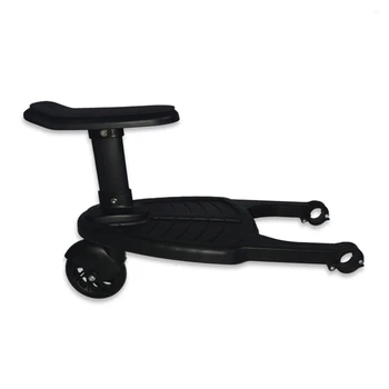 

Baby Stroller Pedal Adapter Second Child Auxiliary Trailer Twins Scooter Hitchhiker Kids Standing Plate with Seat