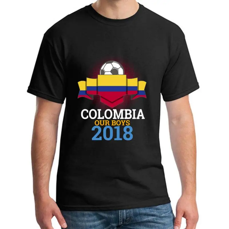 

Graphic Colombia Flag Soccer Football tshirt big size s~5xL 100% cotton Humor Unisex gents tshirts clothing HipHop