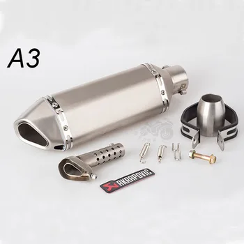 

51MM Universal Motorcycle Exhaust Pipe Muffler Moto Exhaust Escape Moto With DB Killer For Z800 GSXR750 CBR300