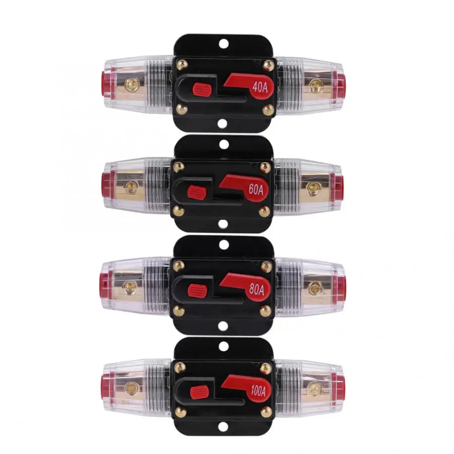 Авто аудио усилитель автоматический выключатель AGU стиль держатель предохранителя Позолоченные автомобильные аксессуары